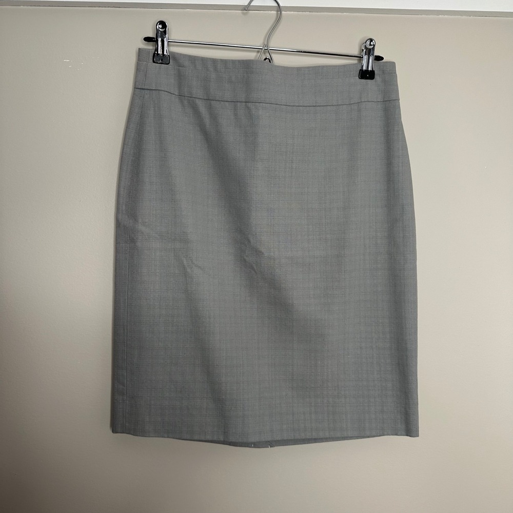 J. Crew Women's Deadstock Gray‎ Pencil Skirt 4 Business Casual Work Career NWT